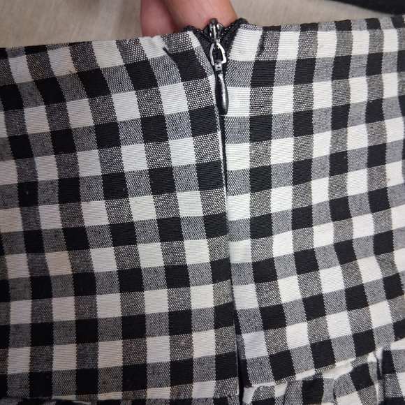 Plaid Mesh Lace Up Mini Skirt Fairycore Grunge Goth S/M - Picture 5 of 8